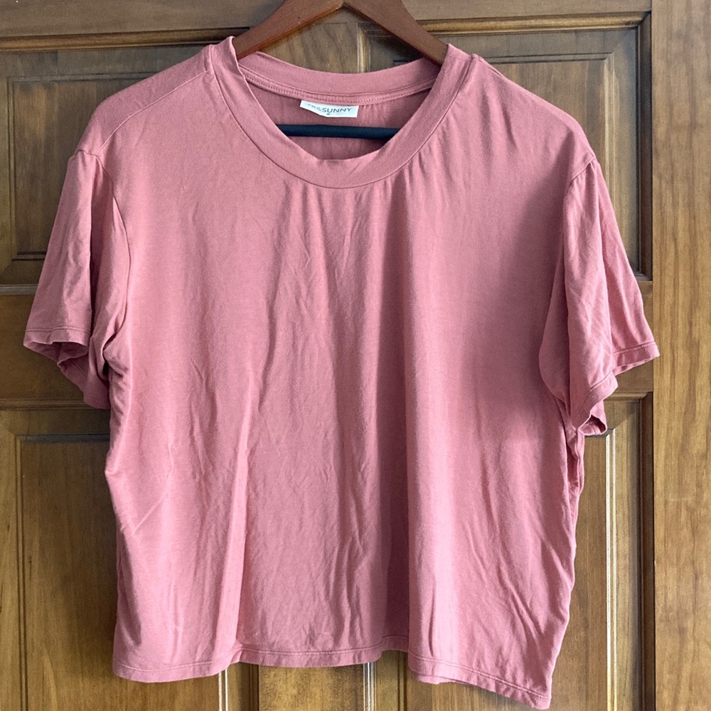 Relaxed Crewneck Tee in Dusty Rose by Rails